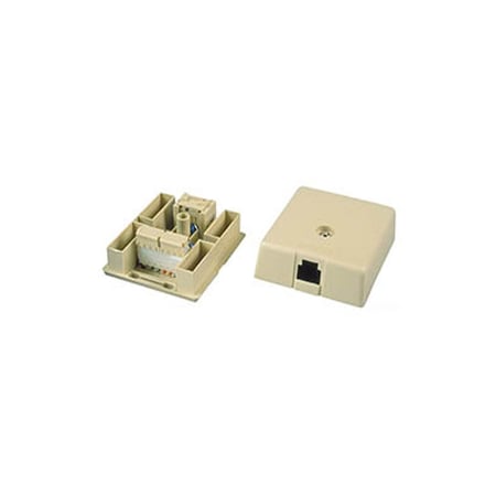 ALLEN TEL Surface Mount IDC Jack-110 Type 8-Conductor, Electrical Ivory AT103A8-52